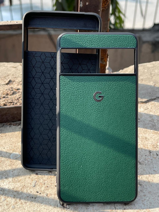 Google Pixel "8 Pro" Premium Leather Texture Case - Green