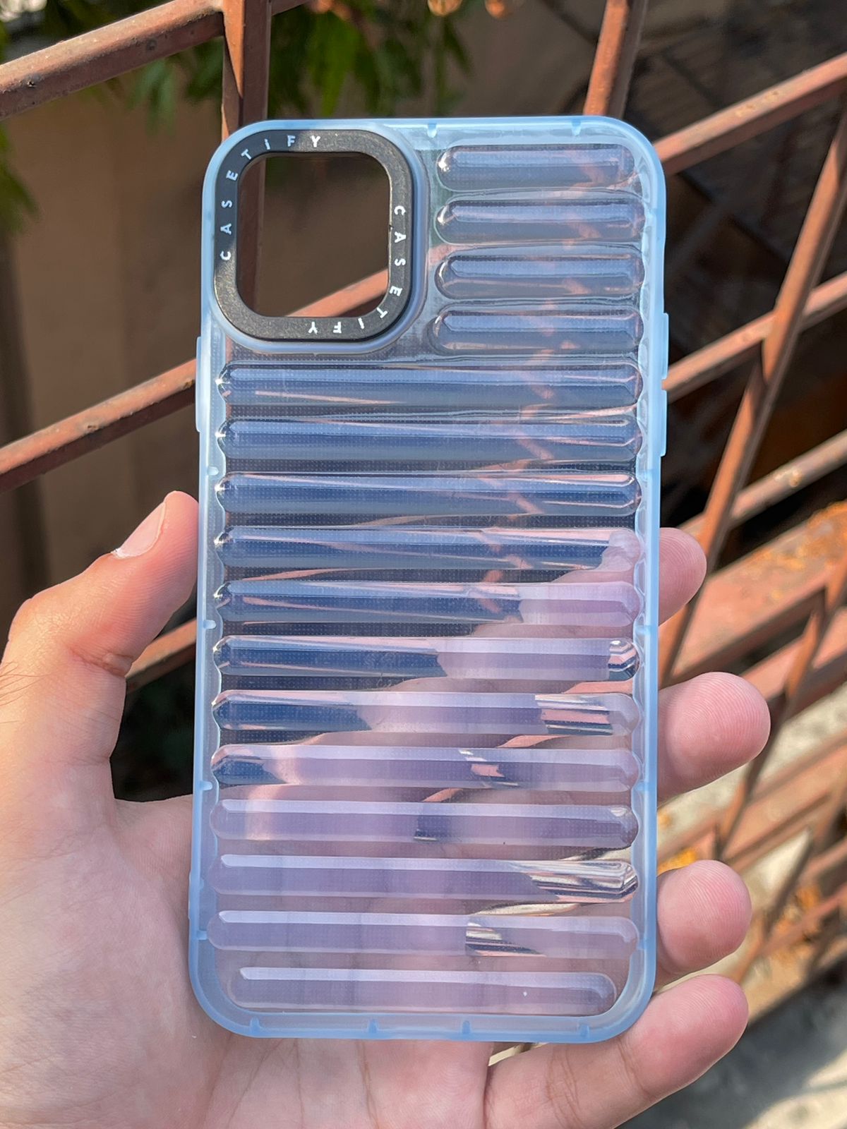 iPhone "11 Pro Max" Translucent Jump Style Silicone Case - Sierra Blue