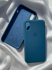 iPhone "X/XS" Silicone Case "Teal Blue"