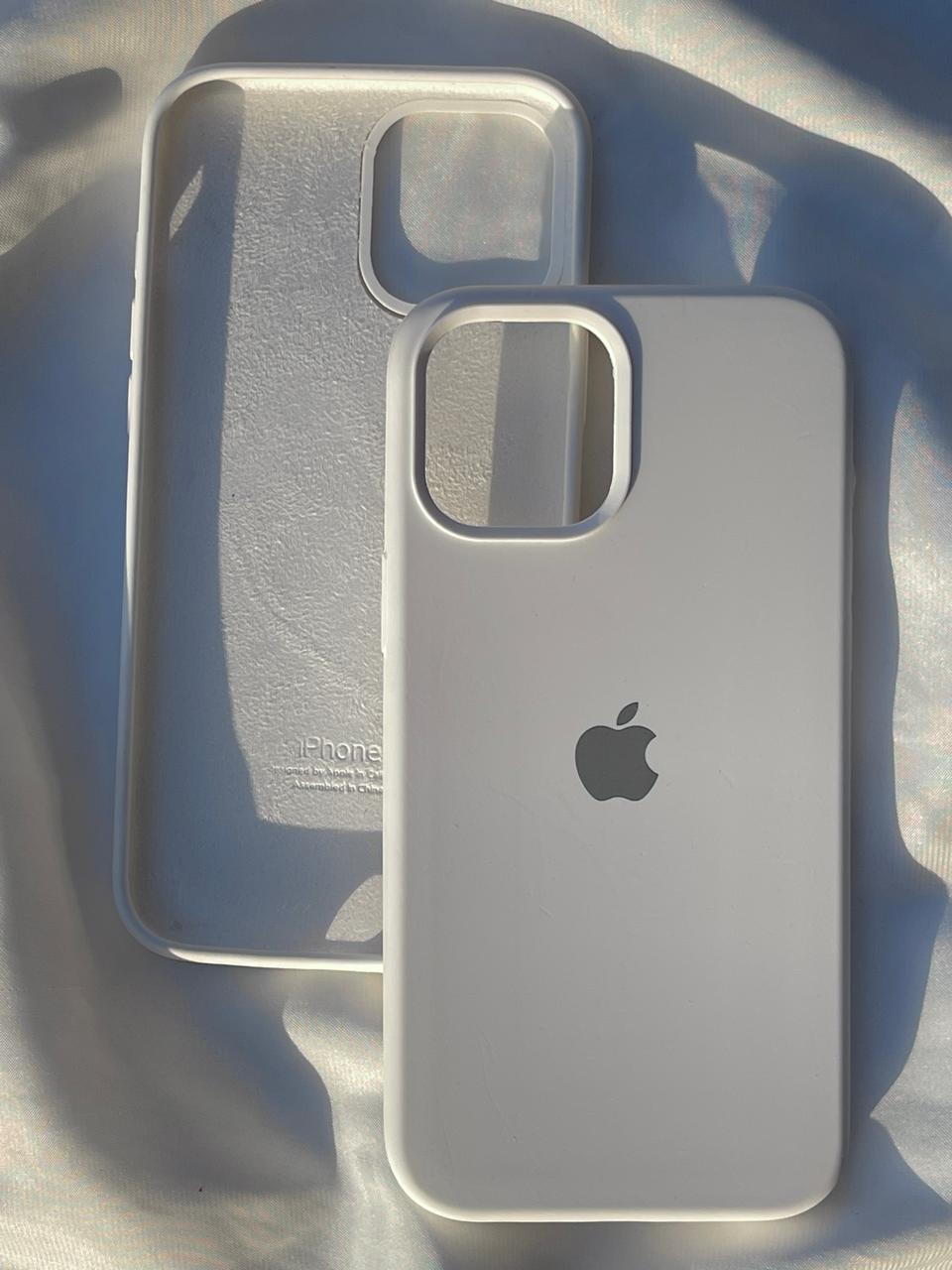 iPhone "12 Pro Max" Silicone Case "Pearl White"