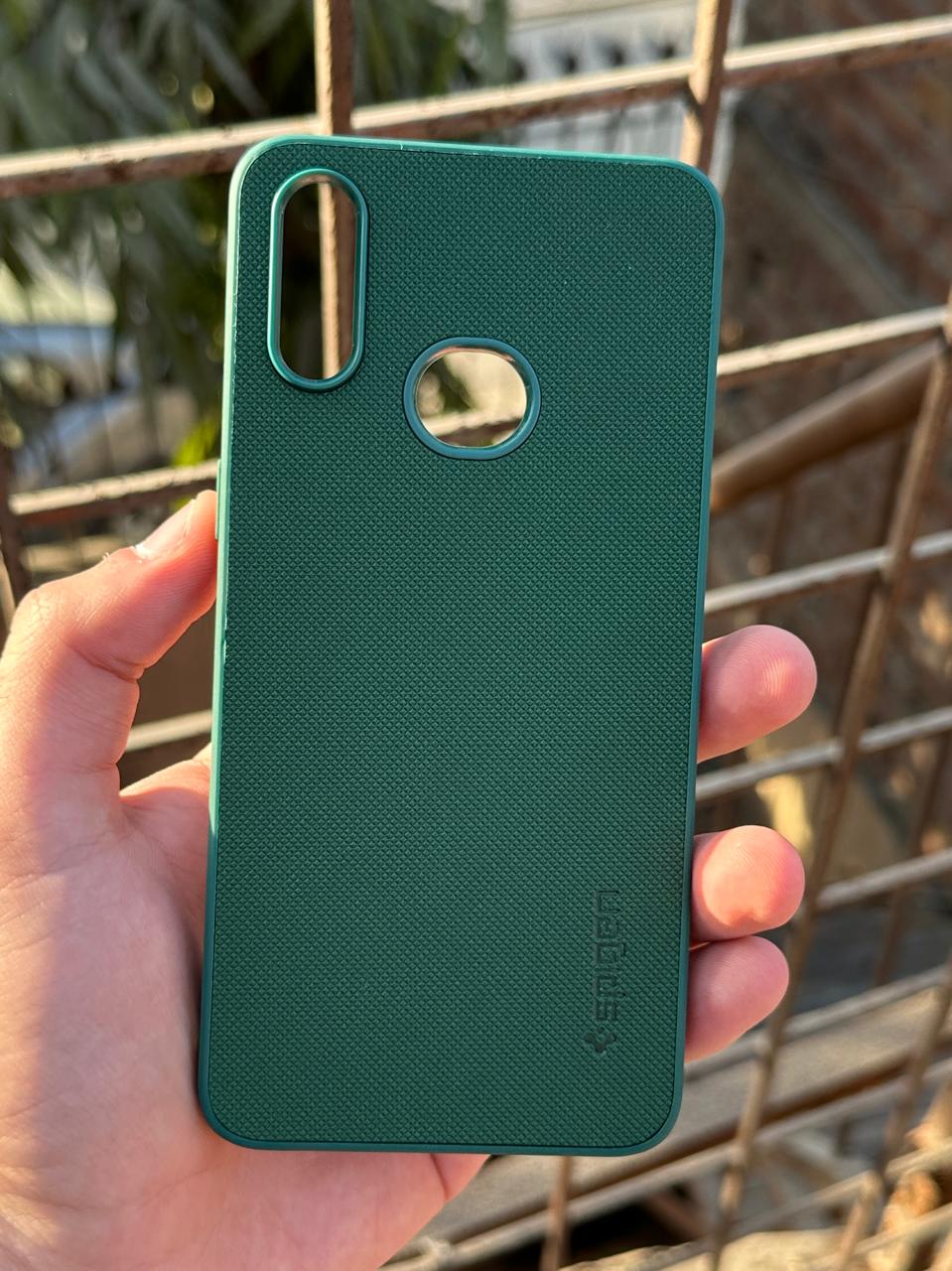 Samsung Galaxy "A10S" Spigen Rugged Texture Case - Green