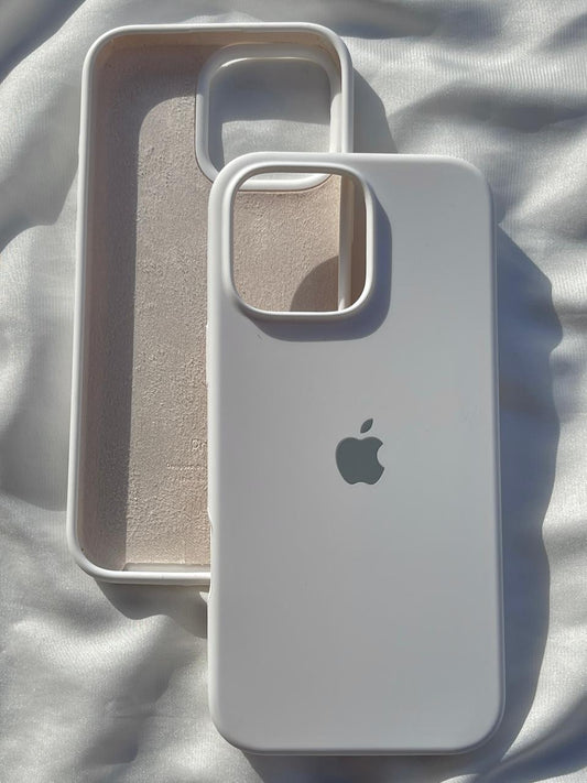 iPhone "16 Pro Max" Silicone Case "Pearl White"