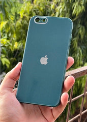 iPhone "6s Plus" Tempered Glass "Chrome" Case - Green