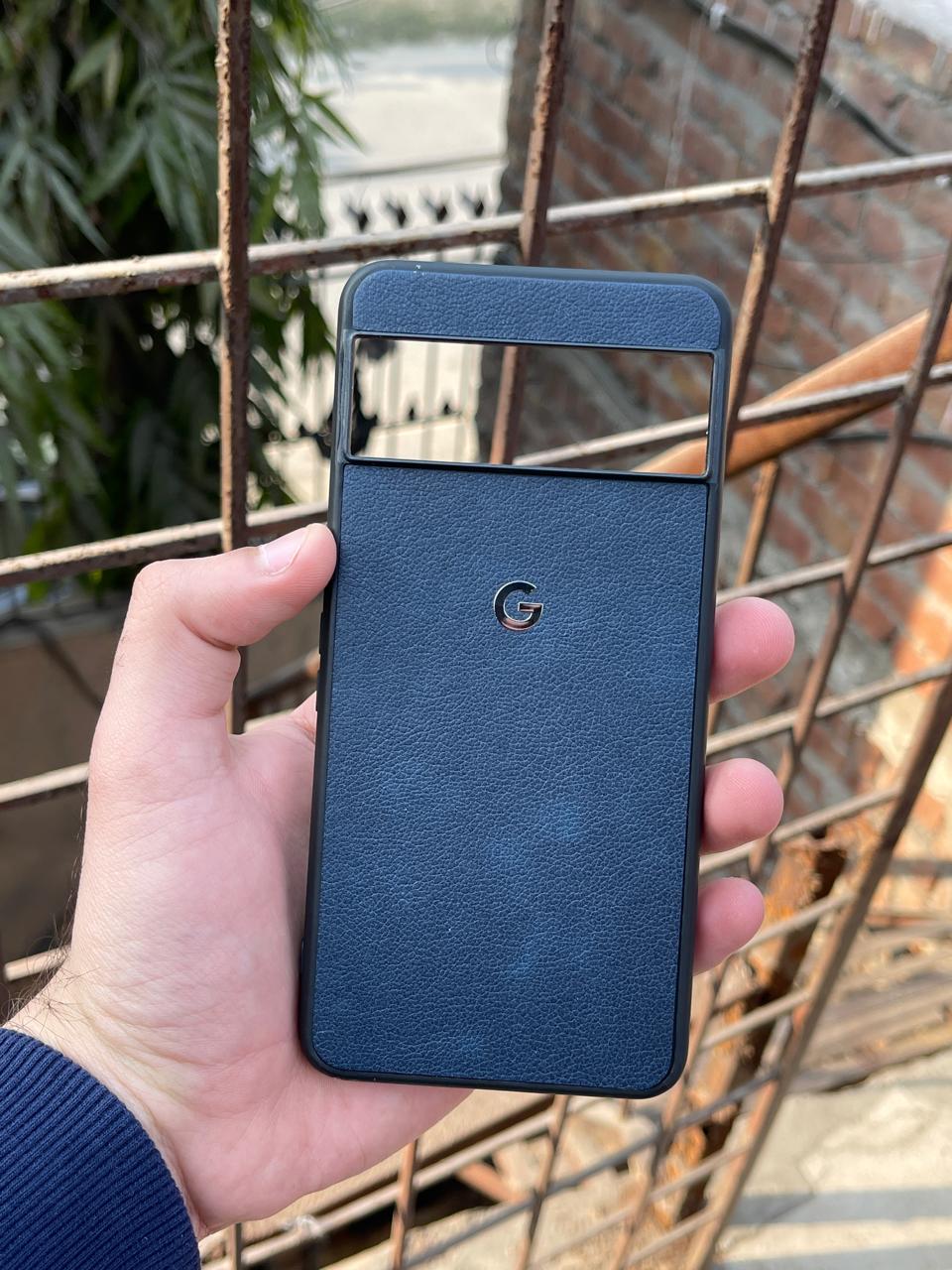Google Pixel "8 Pro" Premium Leather Texture Case - Blue