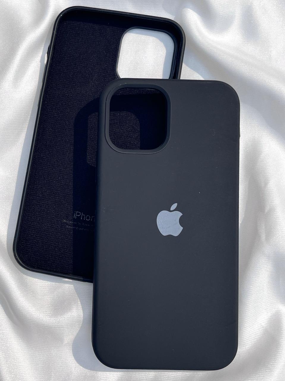 iPhone "12/12 Pro" Silicone Case "Black"