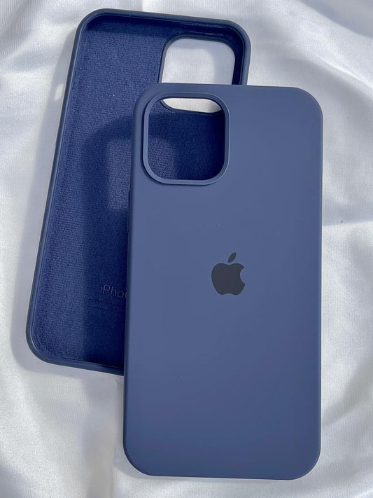 iPhone "12 Pro Max" Silicone Case "Dark Blue"