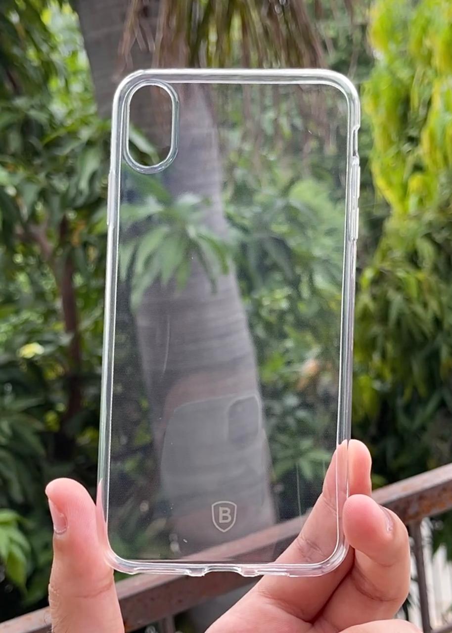 iPhone "XS Max" Transparent Silicone Case "Baseus"