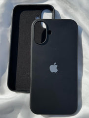 iPhone "16 Plus" Silicone Case "Black"