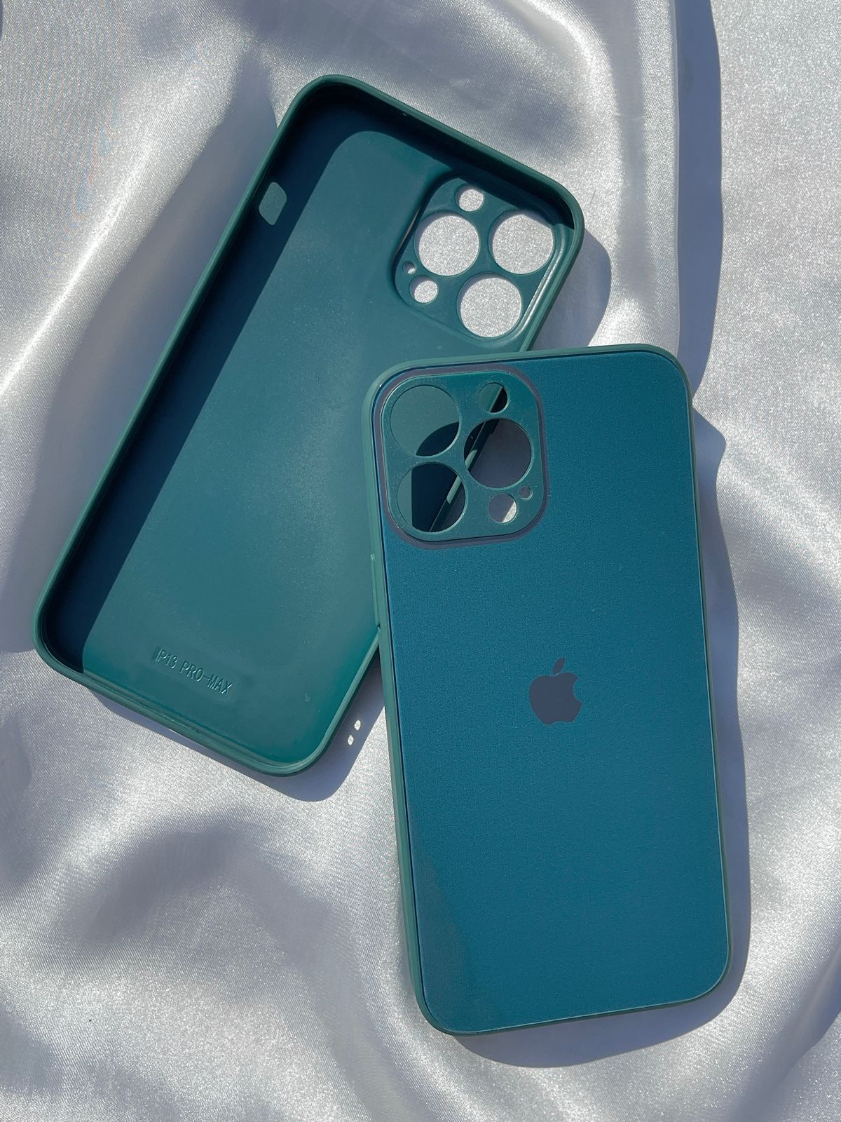 iPhone "13 Pro Max" Tempered Glass "Chrome" Case