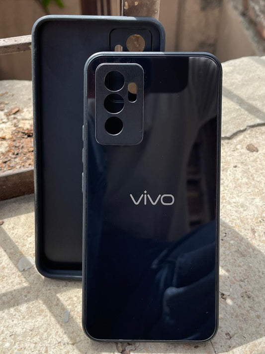 Vivo "V23E" Tempered Glass "Solid" Case - Black
