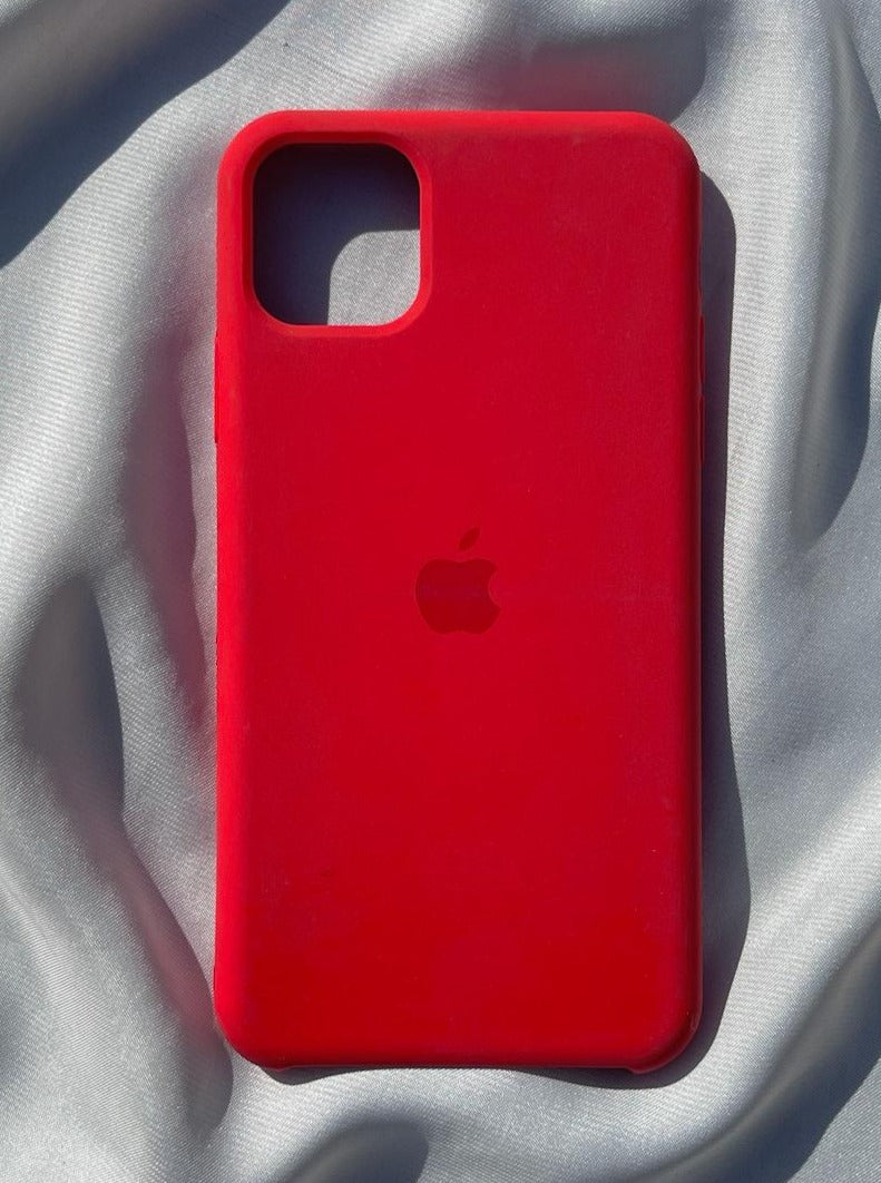 iPhone "11 Pro Max" Silicone Case "Blazing Red"