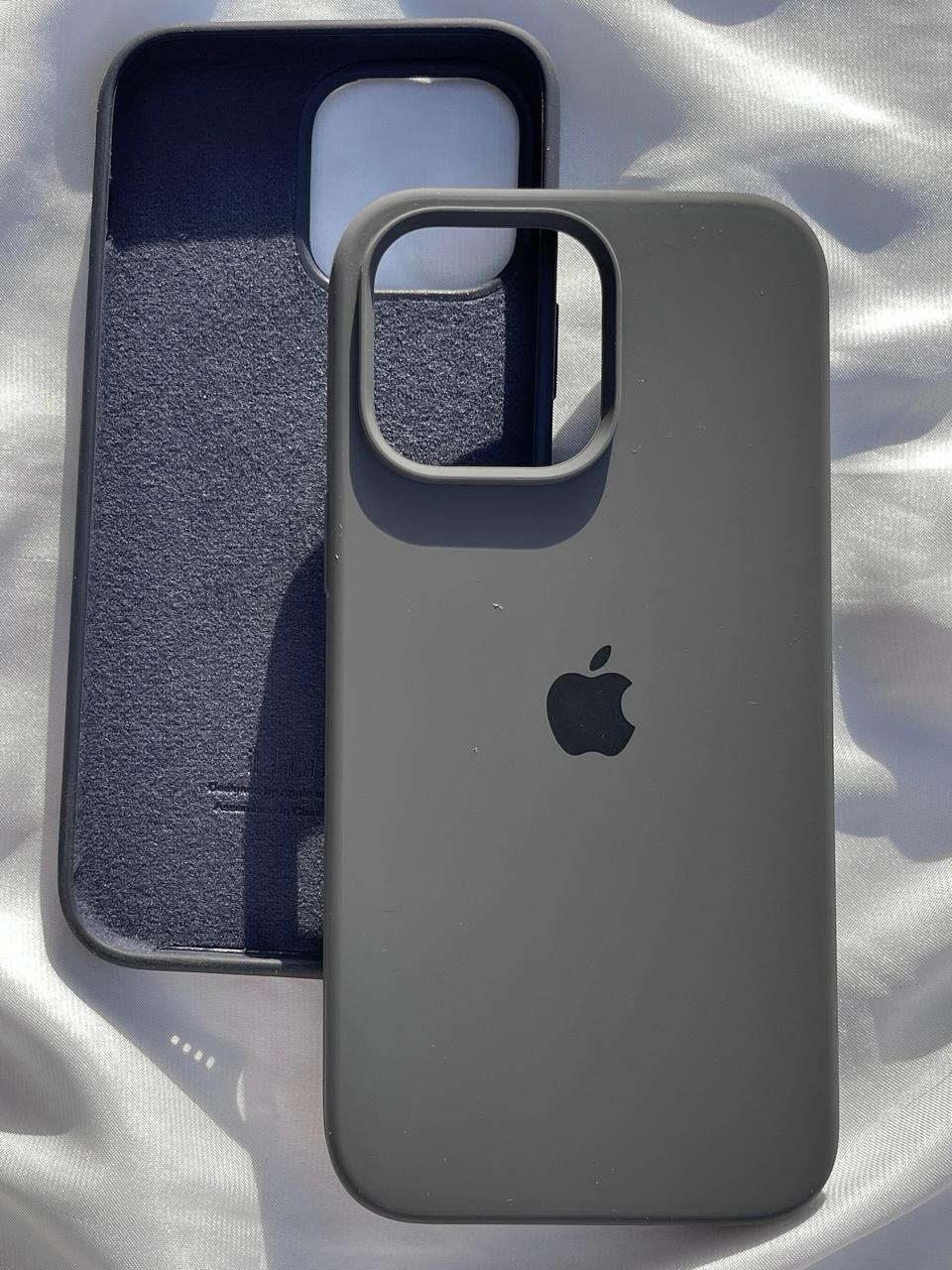 iPhone "14 Pro Max" Silicone Case "Dark Gray"