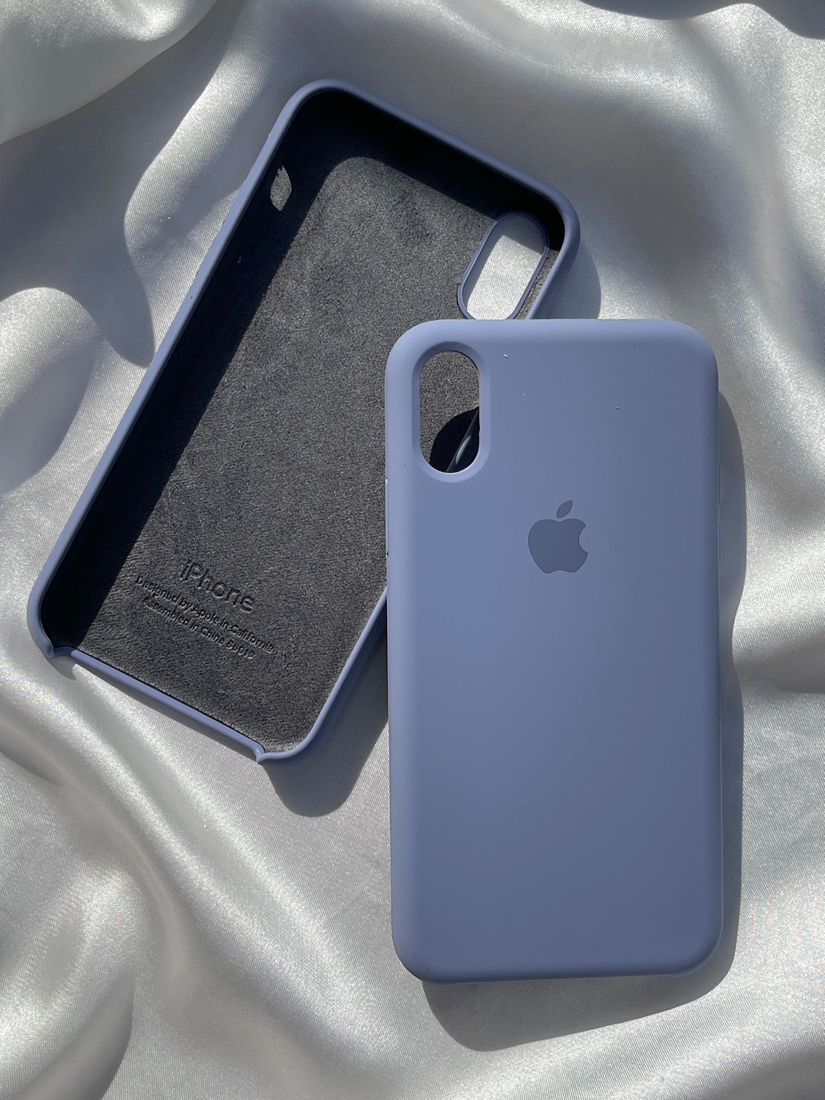 iPhone "X/XS" Silicone Case "Steel Blue"