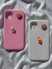 iPhone "11" 3D Silicone Case "Bear and Love" Edition
