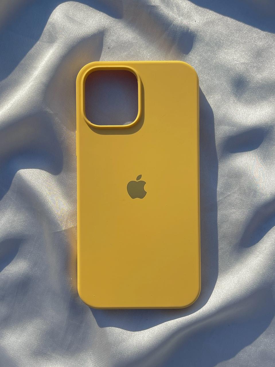 iPhone "13 Pro Max" Silicone Case "Blazing Yellow"