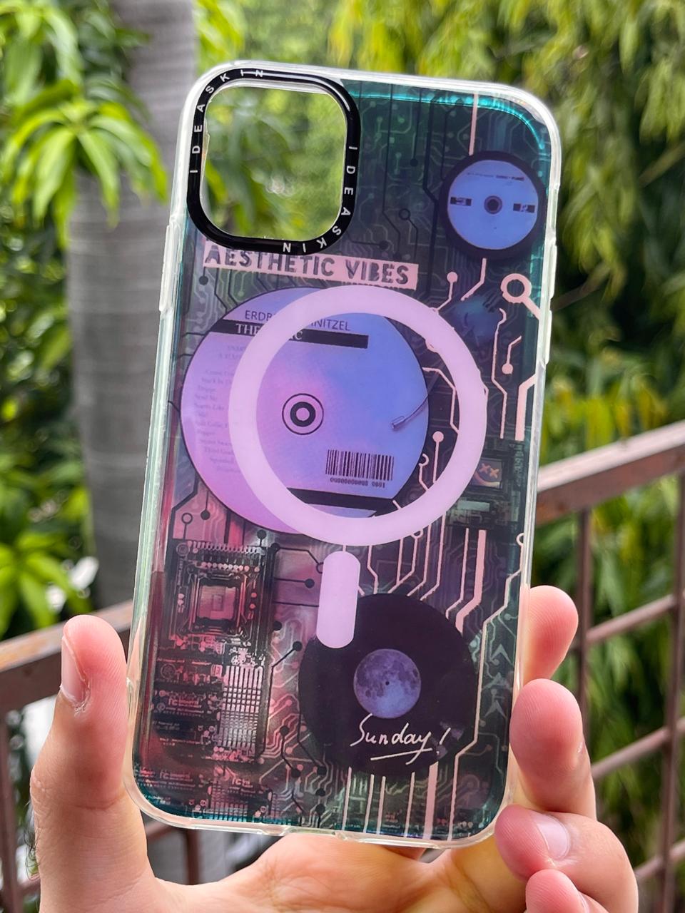 iPhone "11" Translucent Circuit Case - Purple