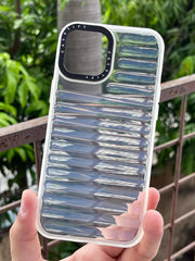 iPhone "12 Pro Max" Translucent Jump Style Silicone Case - White
