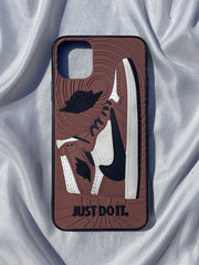 iPhone "11 Pro Max" SHOES "Just Do It" 3D Embossed Case