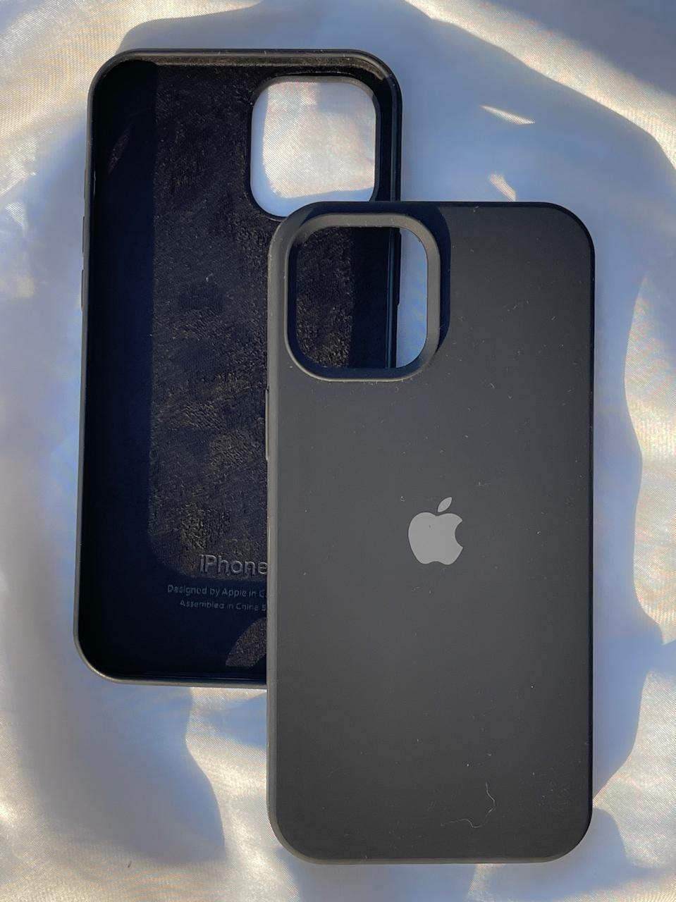 iPhone "12 Pro Max" Silicone Case "Black"