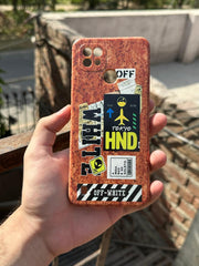 Realme "C21" Wood Texture Case - OffWhite