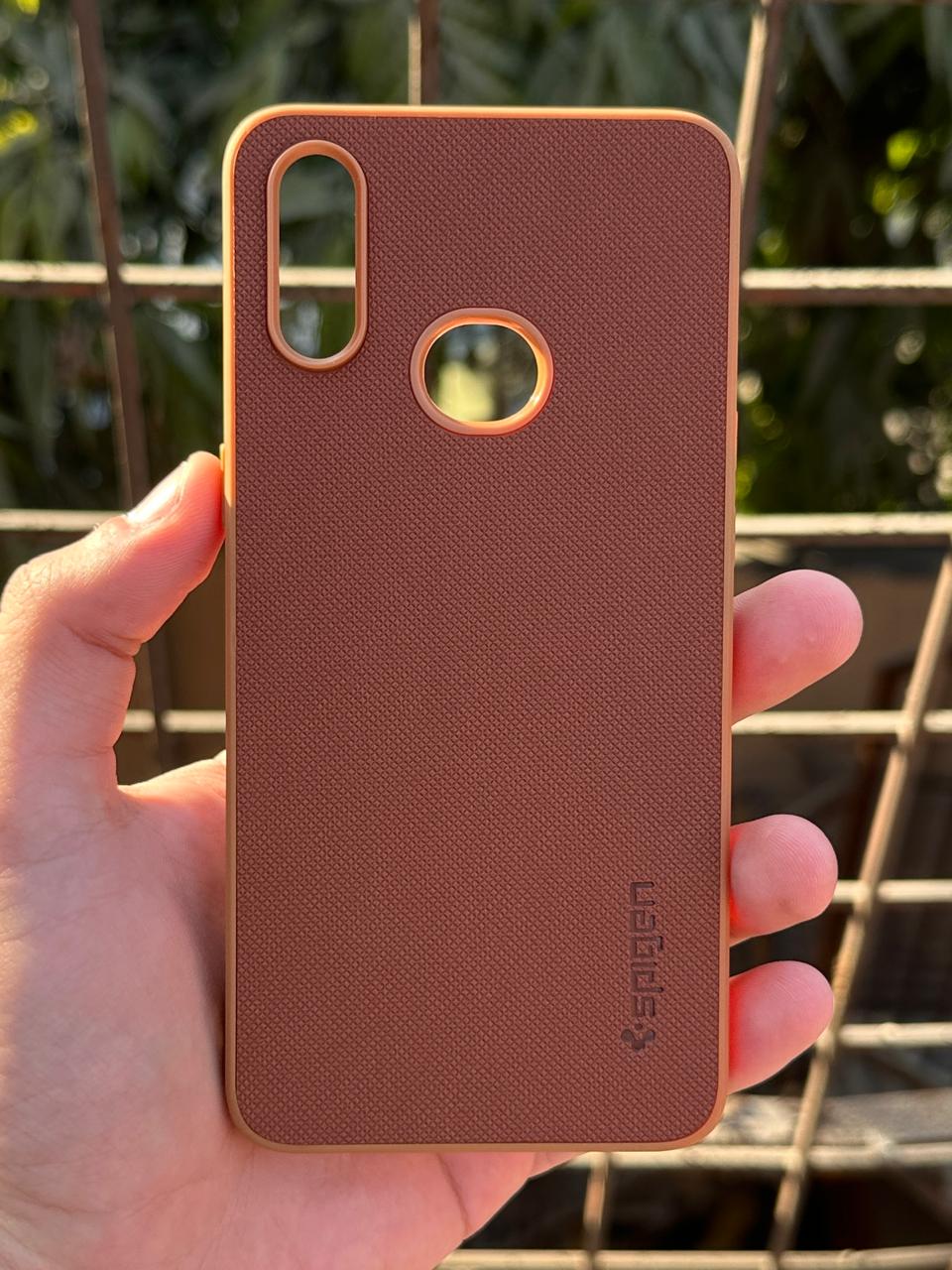 Samsung Galaxy "A10S" Spigen Rugged Texture Case - Brown