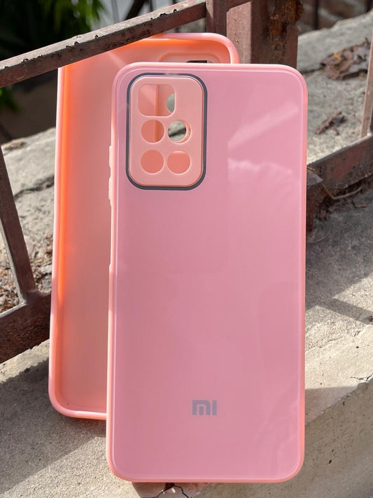 Xiaomi "Redmi 10" Tempered Glass "Chrome" Case - Pink