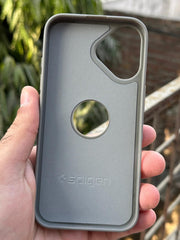 iPhone "16" Spigen Premium Woven Stitched Case - Gray
