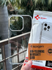 iPhone "14 Pro" Premium Spigen Transparent Case "ANTI-YELLOWING"