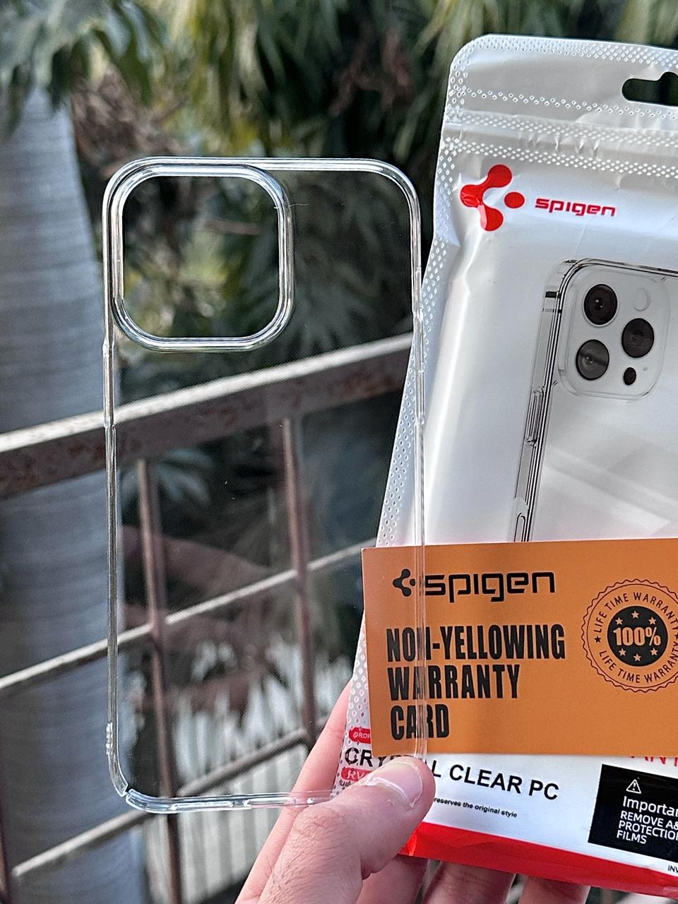 iPhone "14 Pro Max" Premium Spigen Transparent Case "ANTI-YELLOWING"