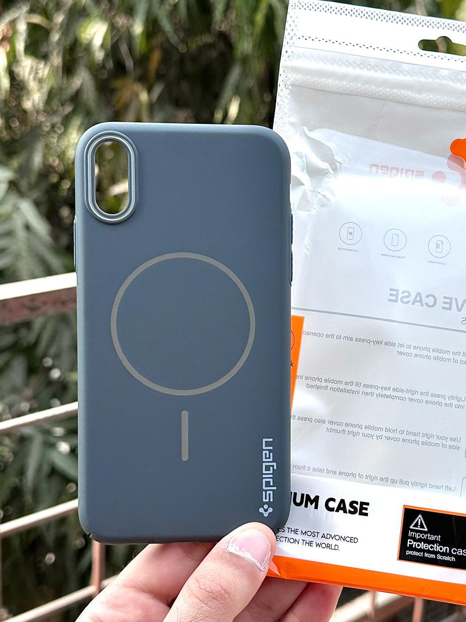 iPhone "XS Max" Spigen Premium Ultra Slim MagSafe Case - Blue
