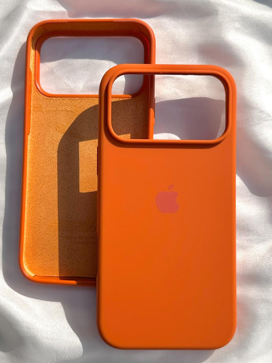 iPhone "17 Pro Max" Silicone Case "Cosmic Orange"