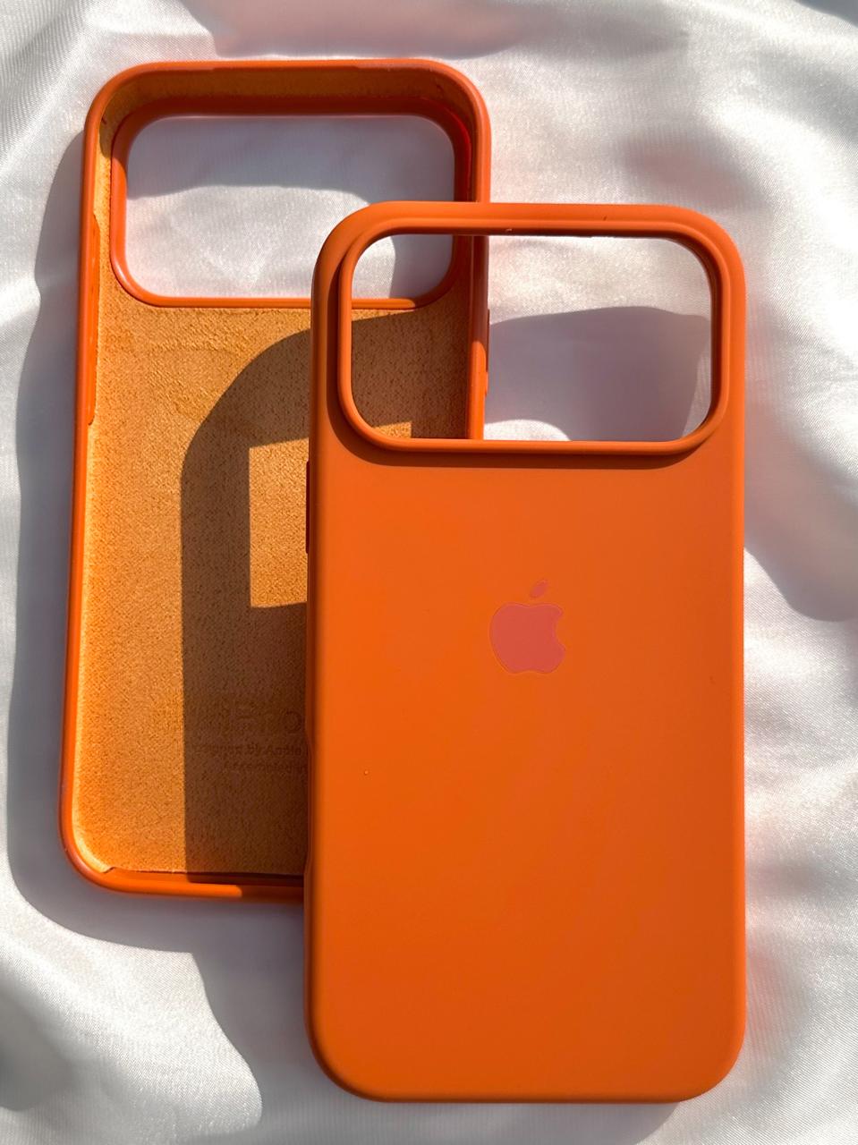 iPhone "17 Pro Max" Silicone Case "Cosmic Orange"