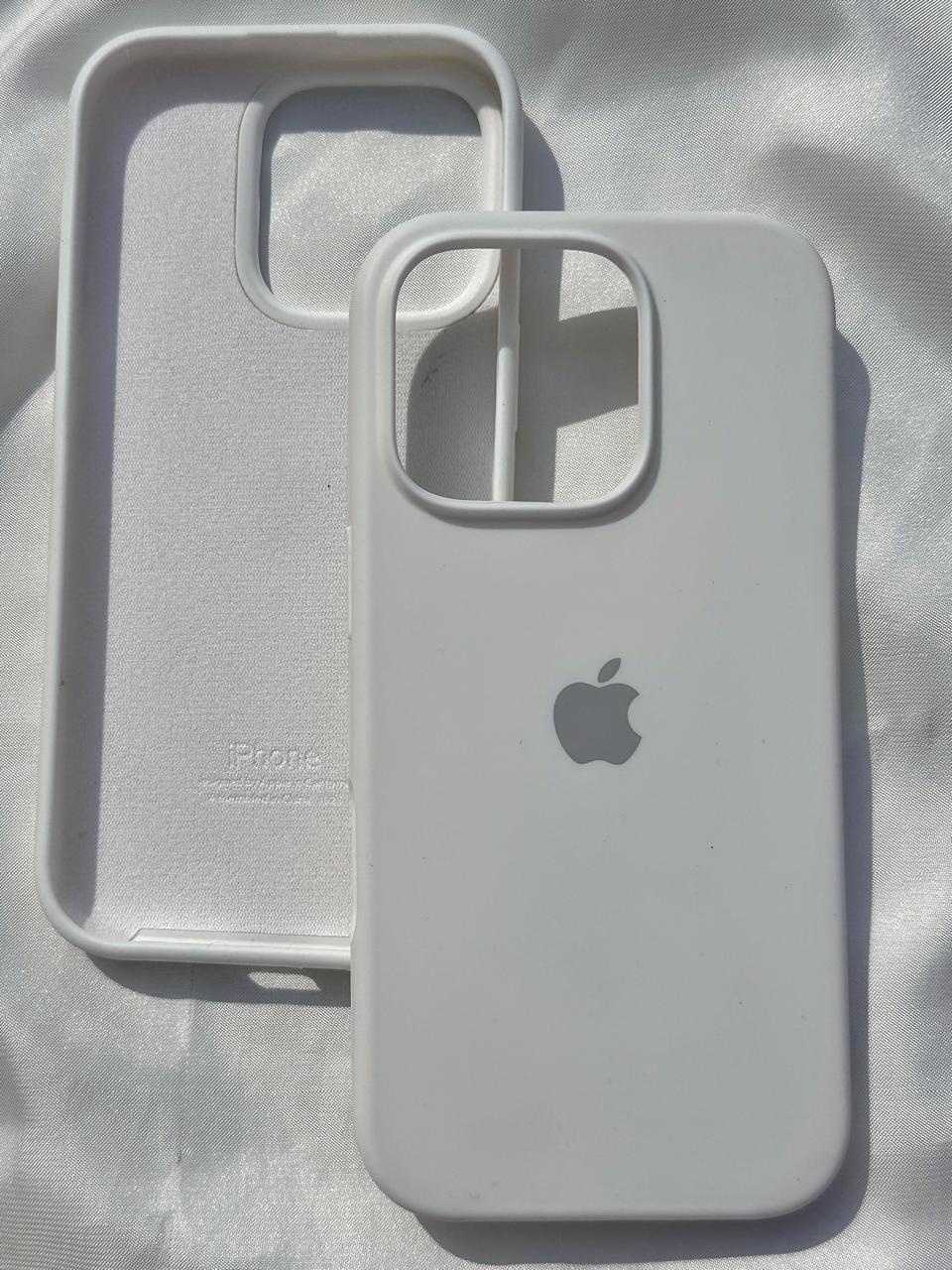 iPhone "16 Pro" Silicone Case "Pearl White"