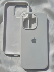 iPhone "16 Pro" Silicone Case "Pearl White"