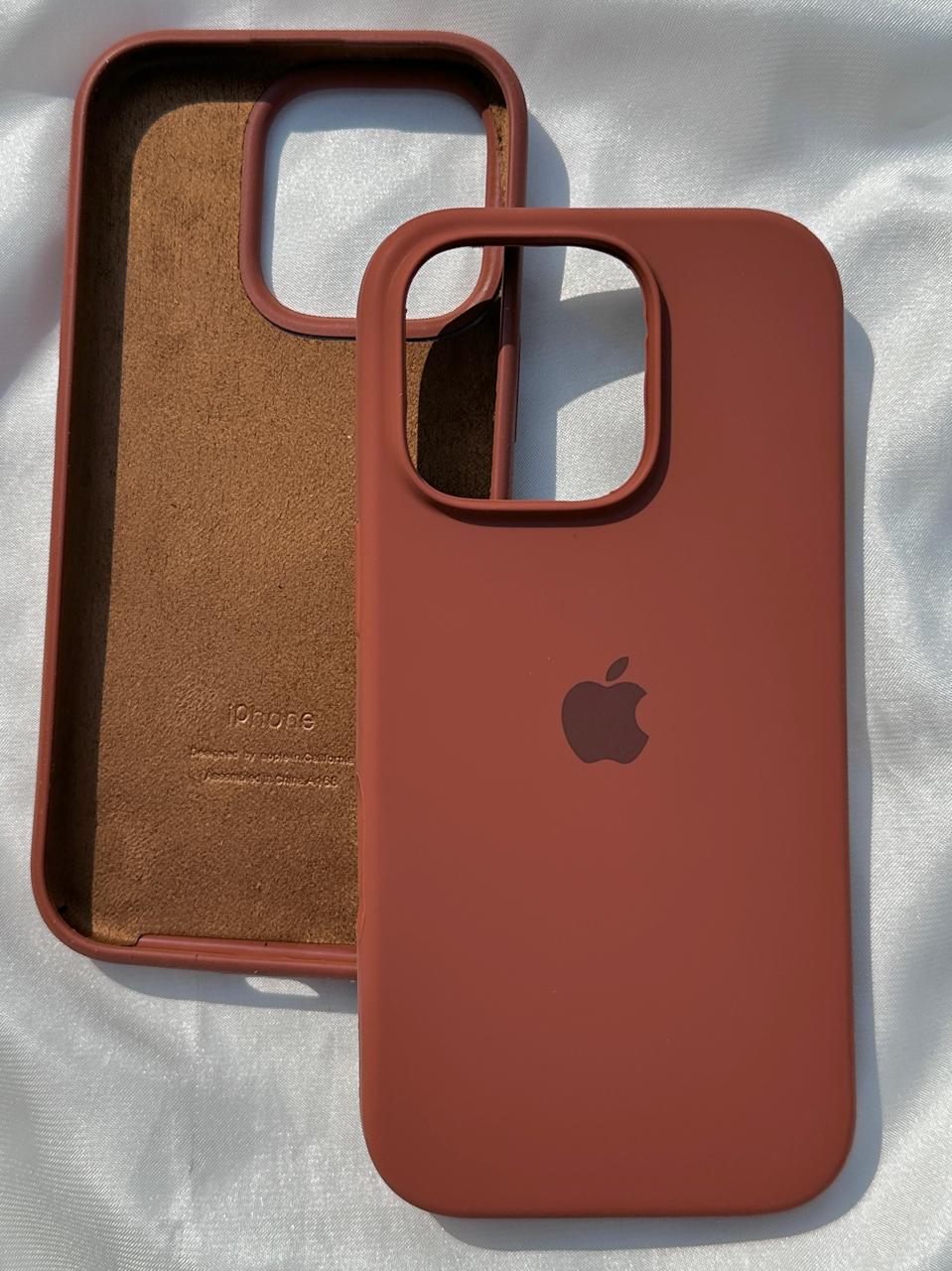 iPhone "16 Pro" Silicone Case "Chocolate Brown"