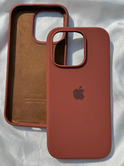 iPhone "16 Pro" Silicone Case "Chocolate Brown"