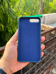 iPhone "7/8 Plus" Premium Remax Leather Stitched Case - Blue