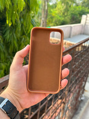 iPhone "11" Premium Remax Leather Stitched Case - Brown