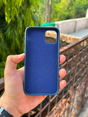 iPhone "11" Premium Remax Leather Stitched Case - Blue