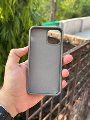 iPhone "11 Pro" Premium Remax Leather Stitched Case - Gray