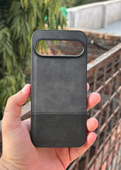 Google Pixel "9 Pro XL" Premium Remax Leather Stitched Case - Black