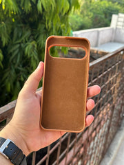 Google Pixel "9 Pro XL" Premium Remax Leather Stitched Case - Brown