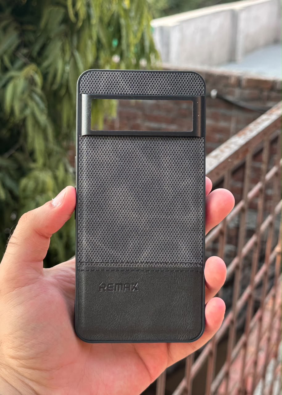 Google Pixel "8 Pro" Premium Remax Leather Stitched Case - Black