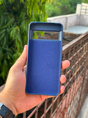 Google Pixel "8 Pro" Premium Remax Leather Stitched Case - Blue