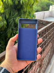 Google Pixel "7 Pro" Premium Remax Leather Stitched Case - Blue