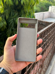Google Pixel "7 Pro" Premium Remax Leather Stitched Case - Gray