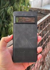 Google Pixel "7 Pro" Premium Remax Leather Stitched Case - Black
