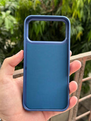 iPhone "17 Pro Max" Premium NILKIN Leather Stripe Case - Metallic Blue