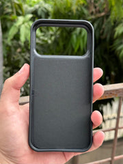 iPhone "17 Pro Max" Premium NILKIN Leather Stripe Case - Black
