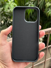 iPhone "16 Pro Max" Premium NILKIN Leather Stripe Case - Black